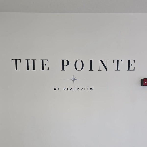 Wall Graphics for The Pointe at Riverview c/o ICM Property Services in Edmonton, AB