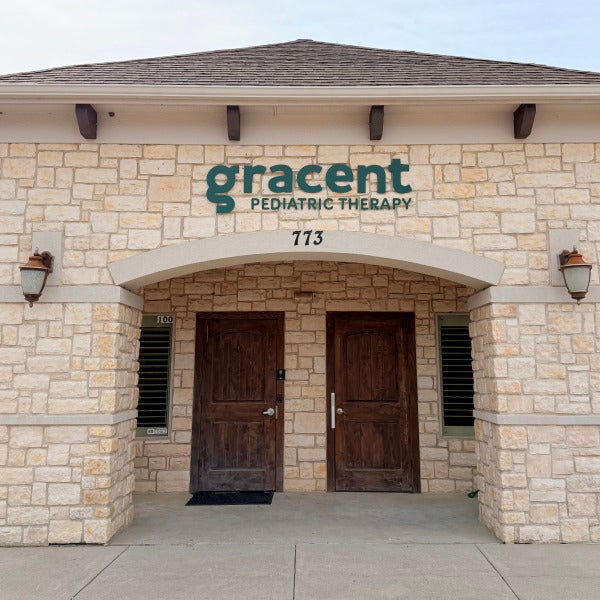 Green Dimesional Letters and Monument for Gracent Pediatric Therapy by Signarama North Fort Worth/Keller