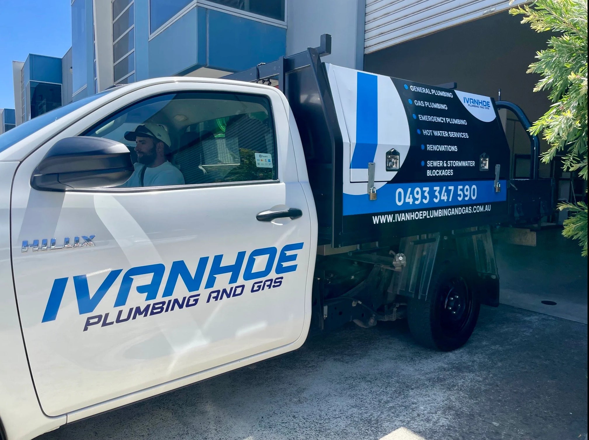 Vehicle Signs - Ivanhoe Plumbing and Gas - Ivanhoe VIC.