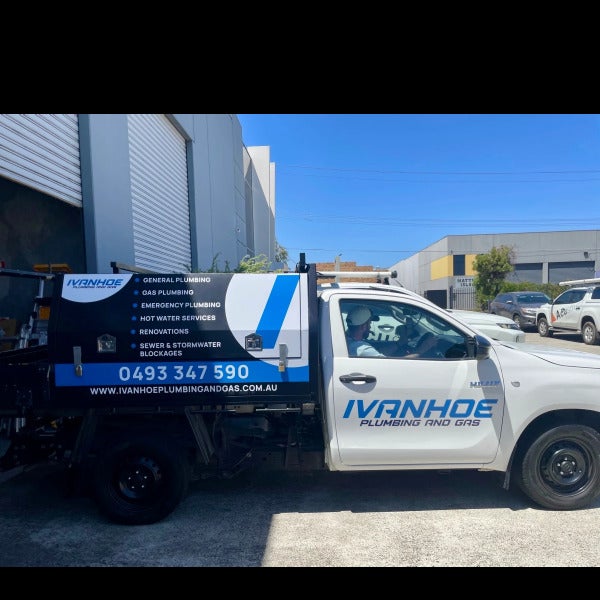 Vehicle Signs - Ivanhoe Plumbing and Gas - Ivanhoe VIC.
