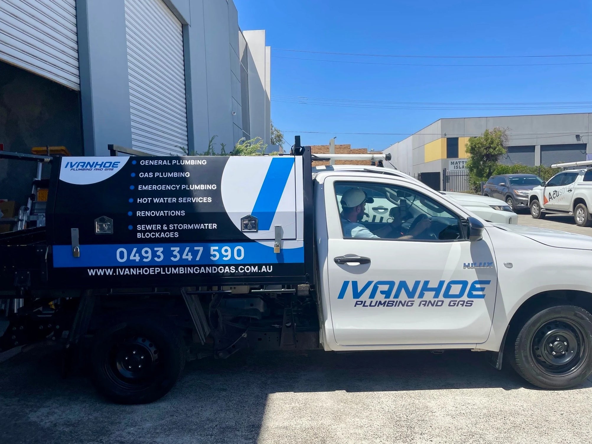 Vehicle Signs - Ivanhoe Plumbing and Gas - Ivanhoe VIC.