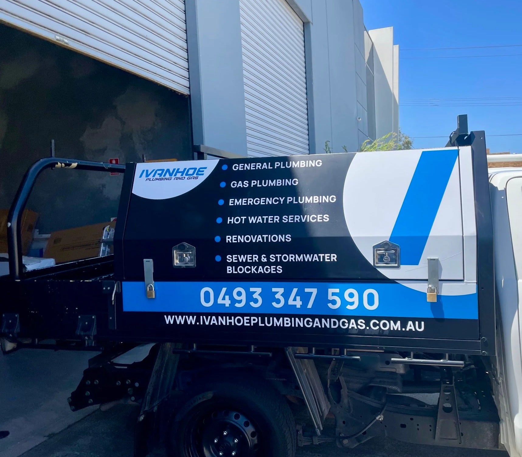 Vehicle Signs - Ivanhoe Plumbing and Gas - Ivanhoe VIC.