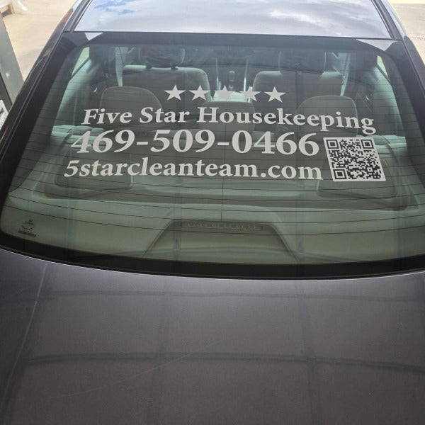Custom Vehicle Decals for a Veteran‑Owned Local Business - Five Star Housekeeping