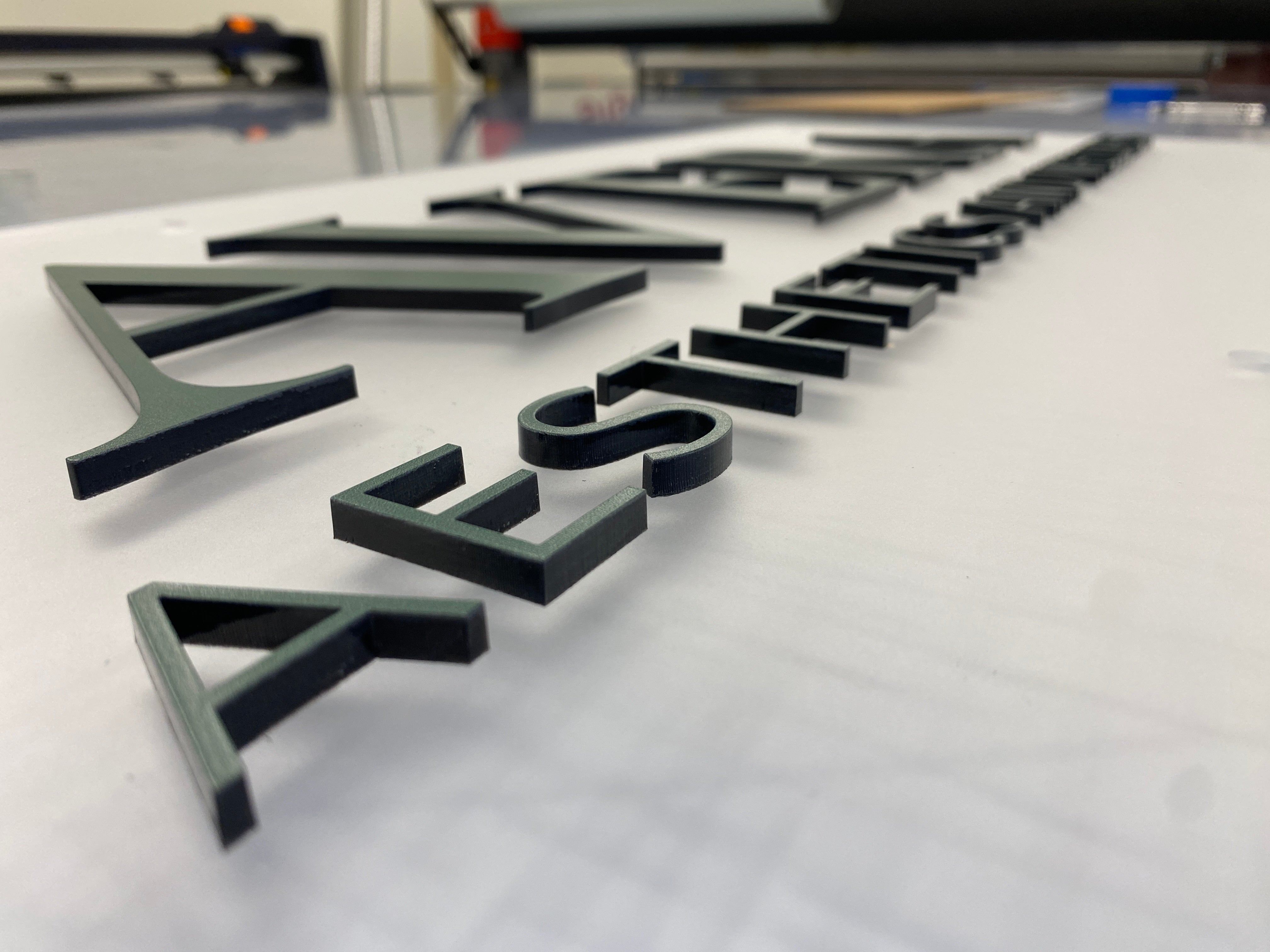 Acrylic Lobby Sign for Avera Aesthetics | Corona CA Signage