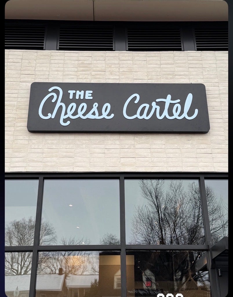Custom Wireway Sign & Blade Sign Installation for Cheese Cartel – Falls Church VA Signage