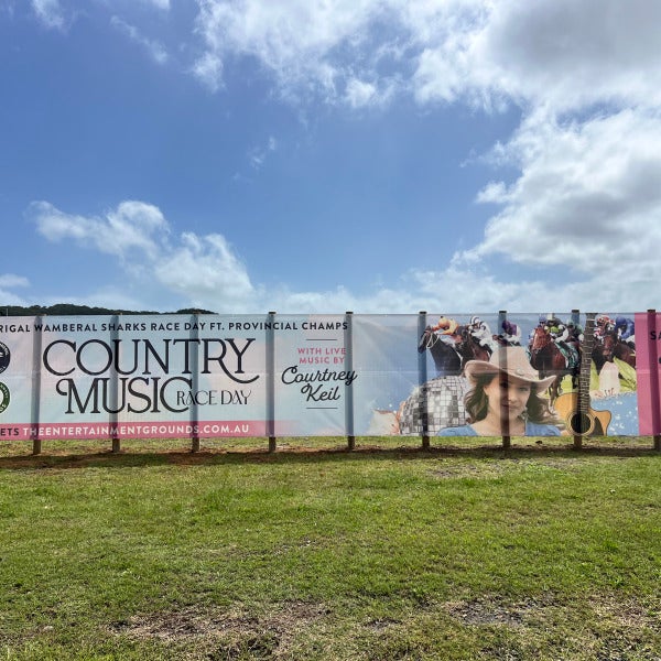Large-Scale Event Signage Installation at the Entertainment Grounds, Gosford