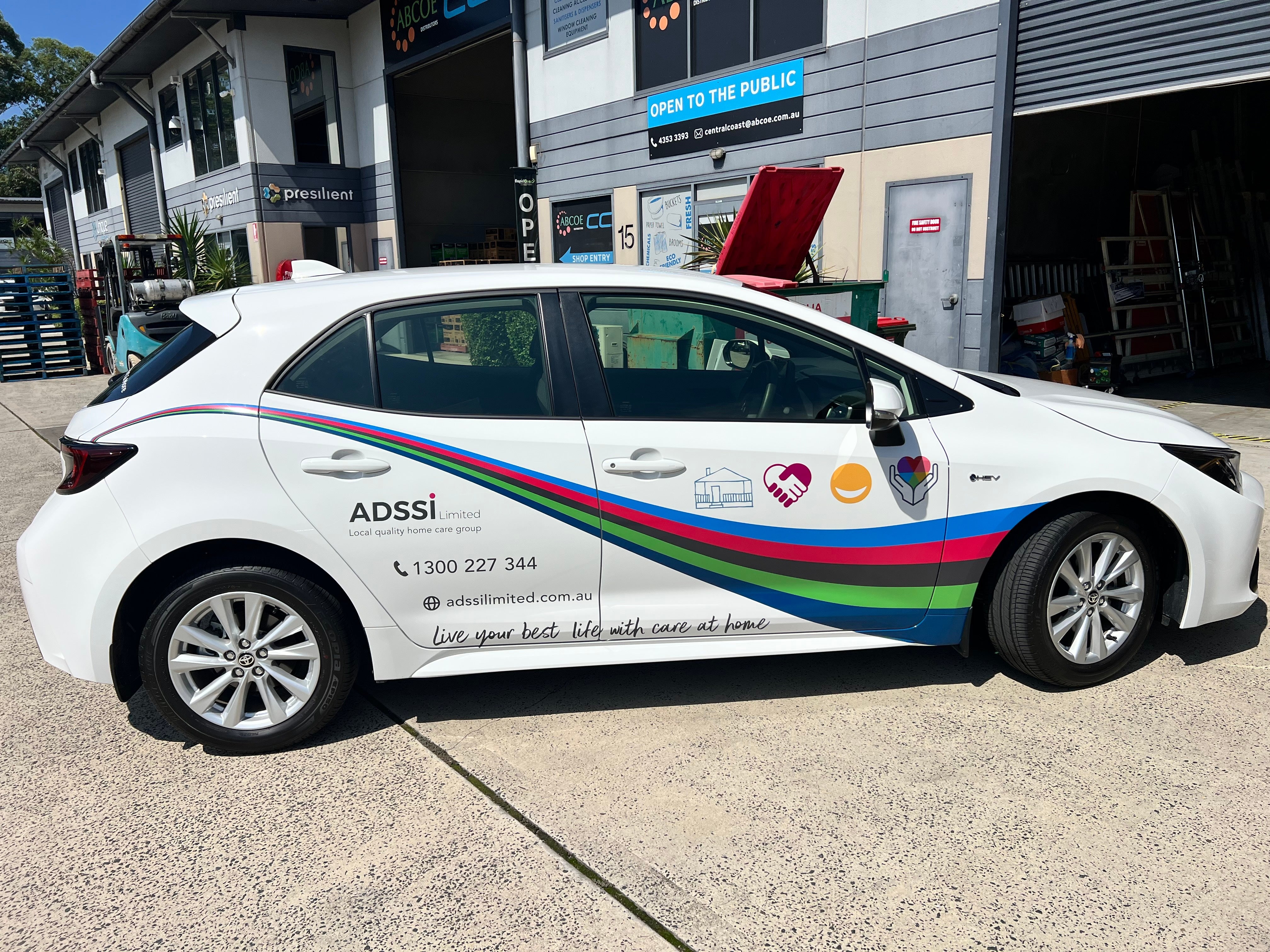 Vehicle Rebrand Rollout for ADSSI Limited: Fleet Graphics Installation