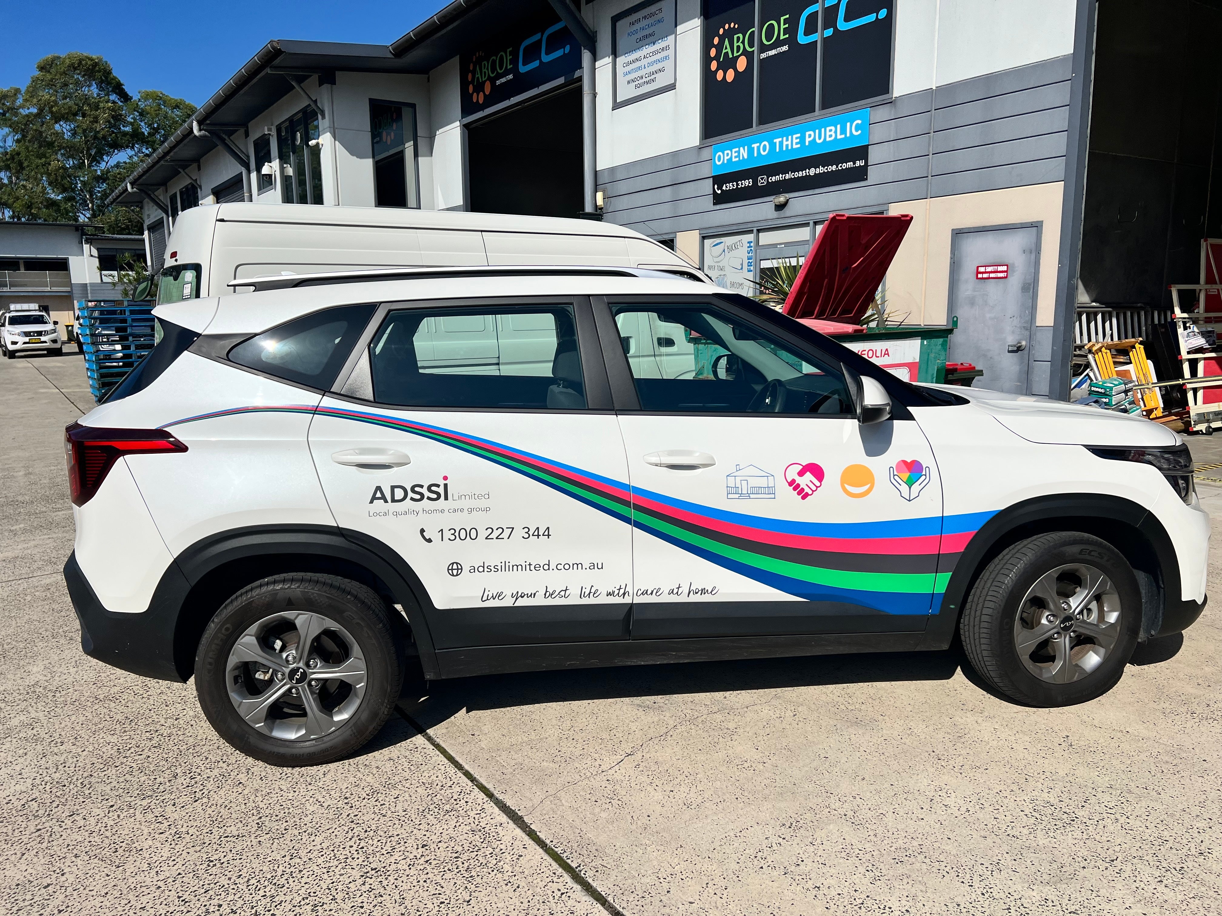 Vehicle Rebrand Rollout for ADSSI Limited: Fleet Graphics Installation