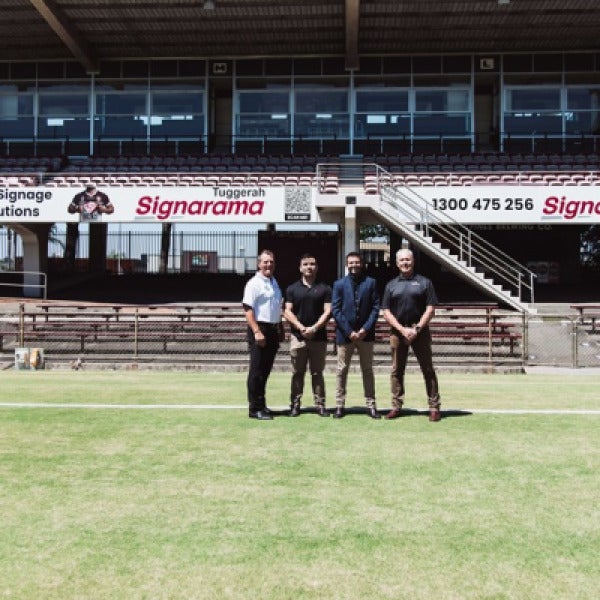 Signarama Tuggerah Delivers Stadium Signage for the Manly Sea Eagles