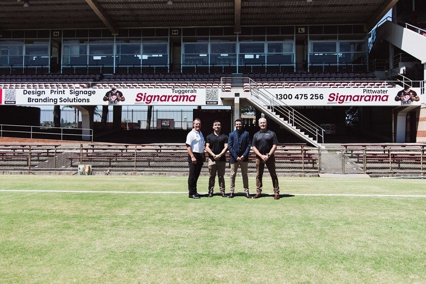 Signarama Tuggerah Delivers Stadium Signage for the Manly Sea Eagles