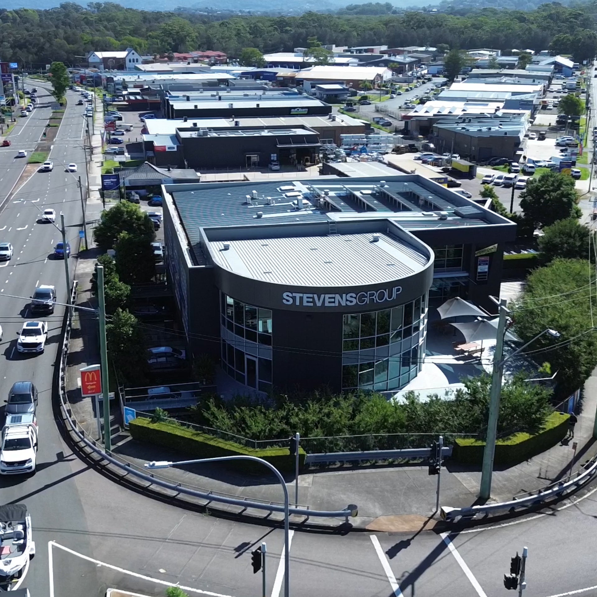 Stevens Group Building Upgrade with New Backlit Signage