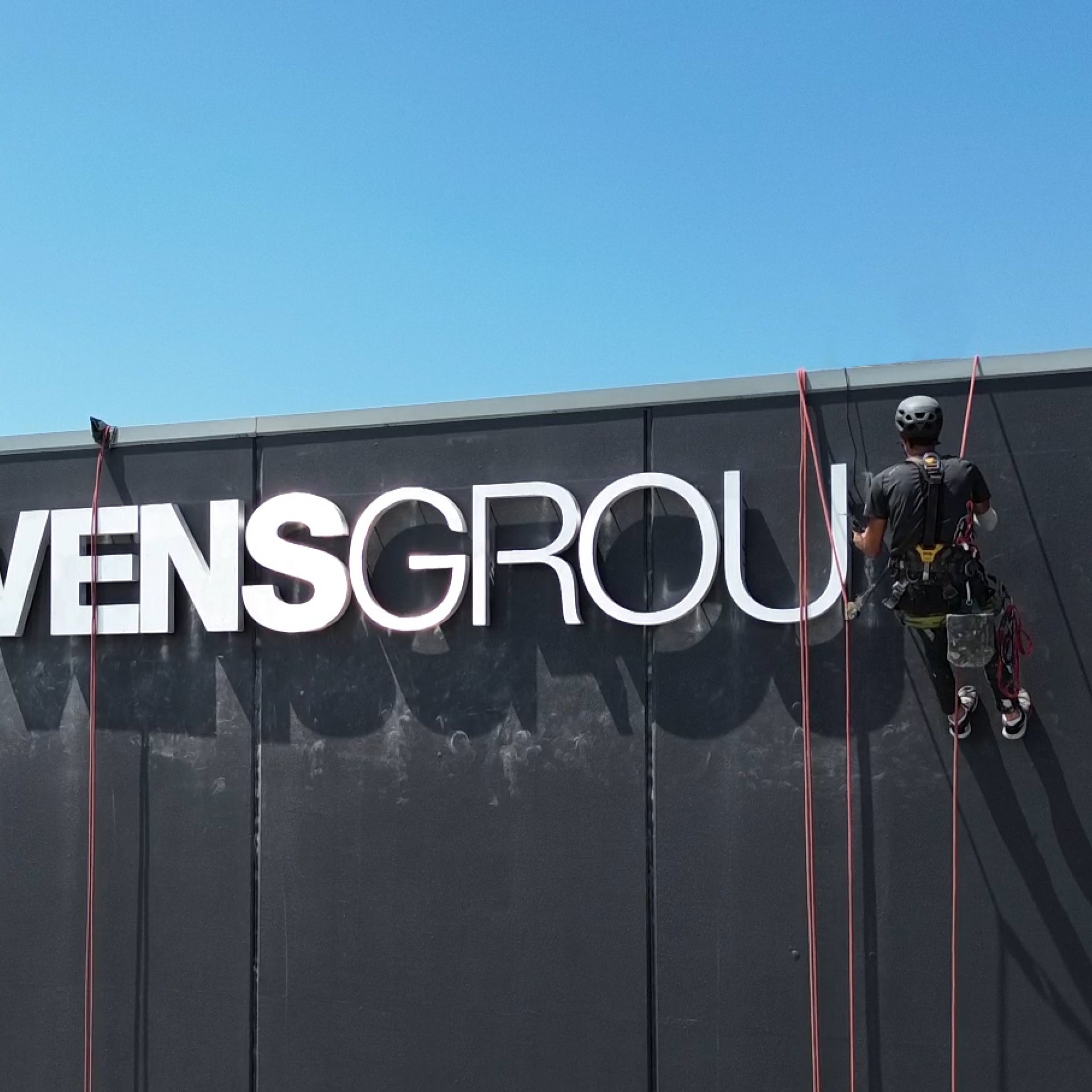 Stevens Group Building Upgrade with New Backlit Signage