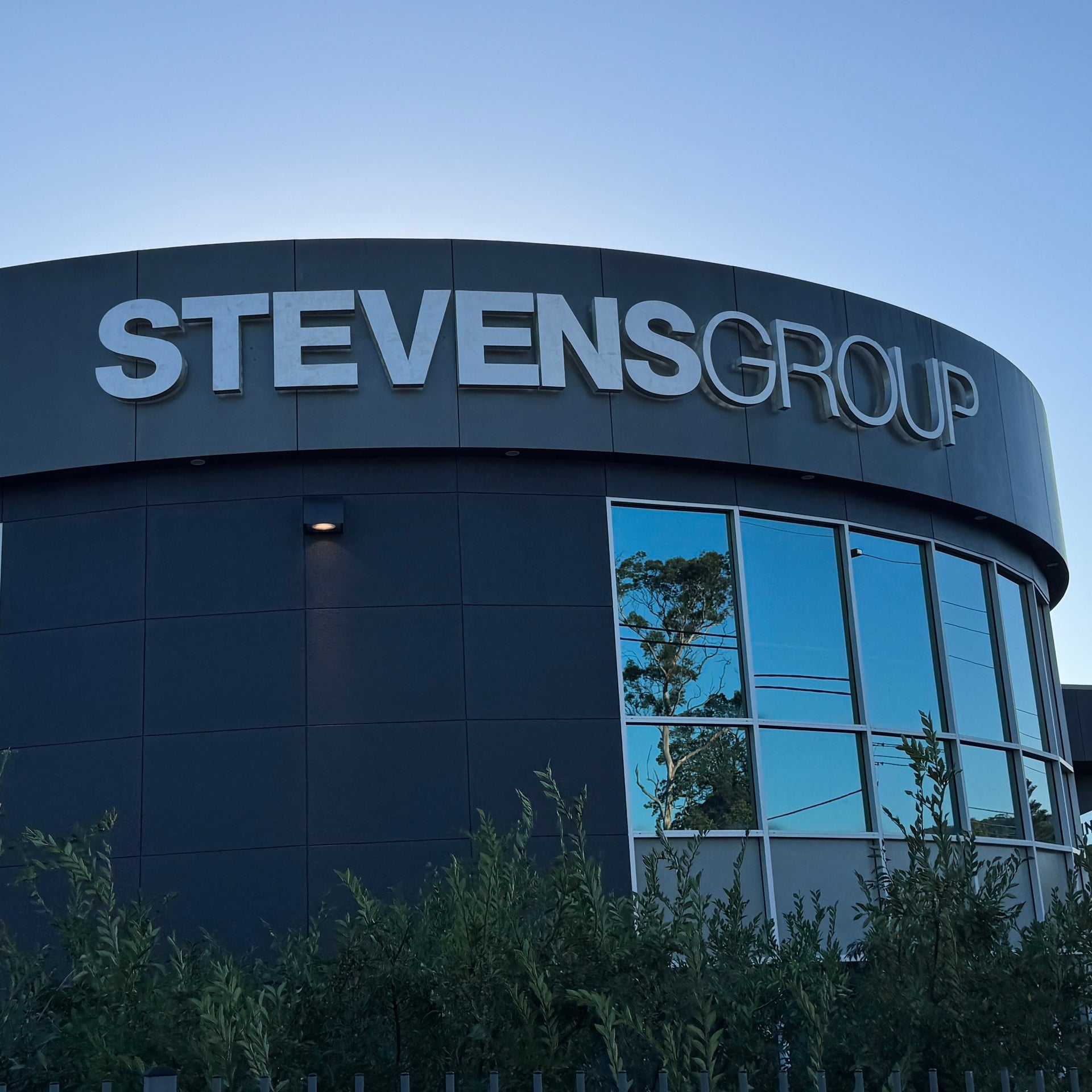 Stevens Group Building Upgrade with New Backlit Signage
