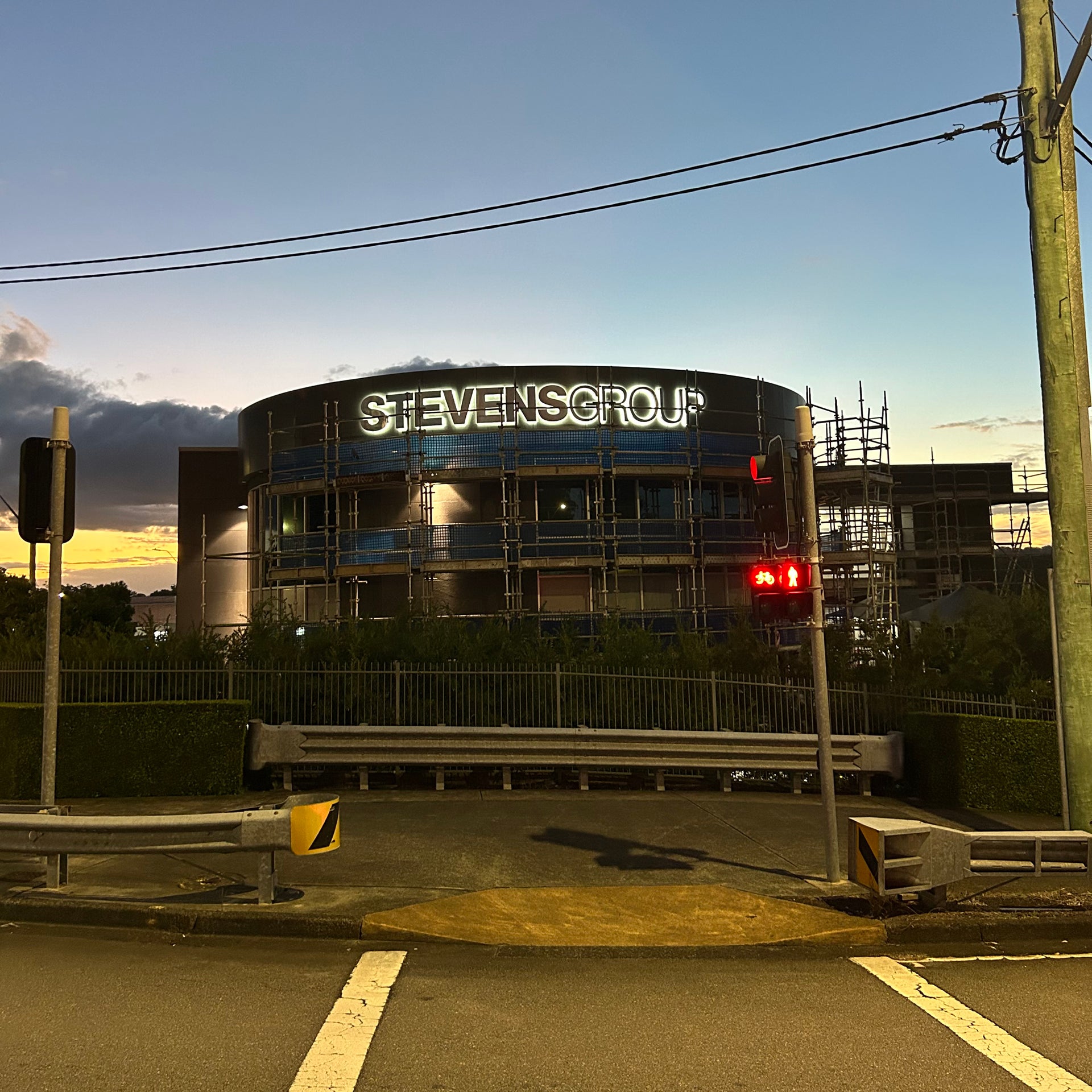 Stevens Group Building Upgrade with New Backlit Signage