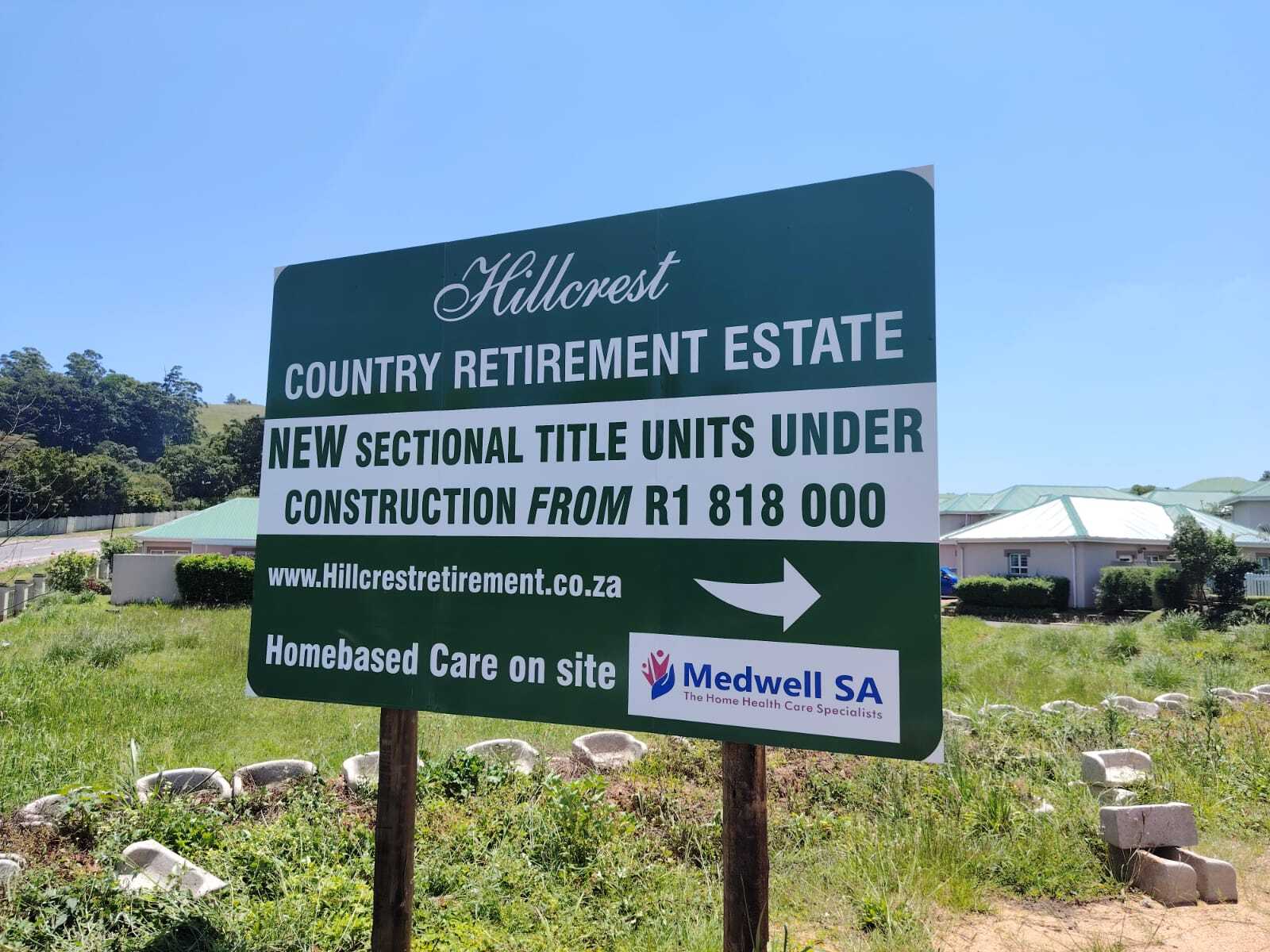 Hillcrest Retirement Estate sign