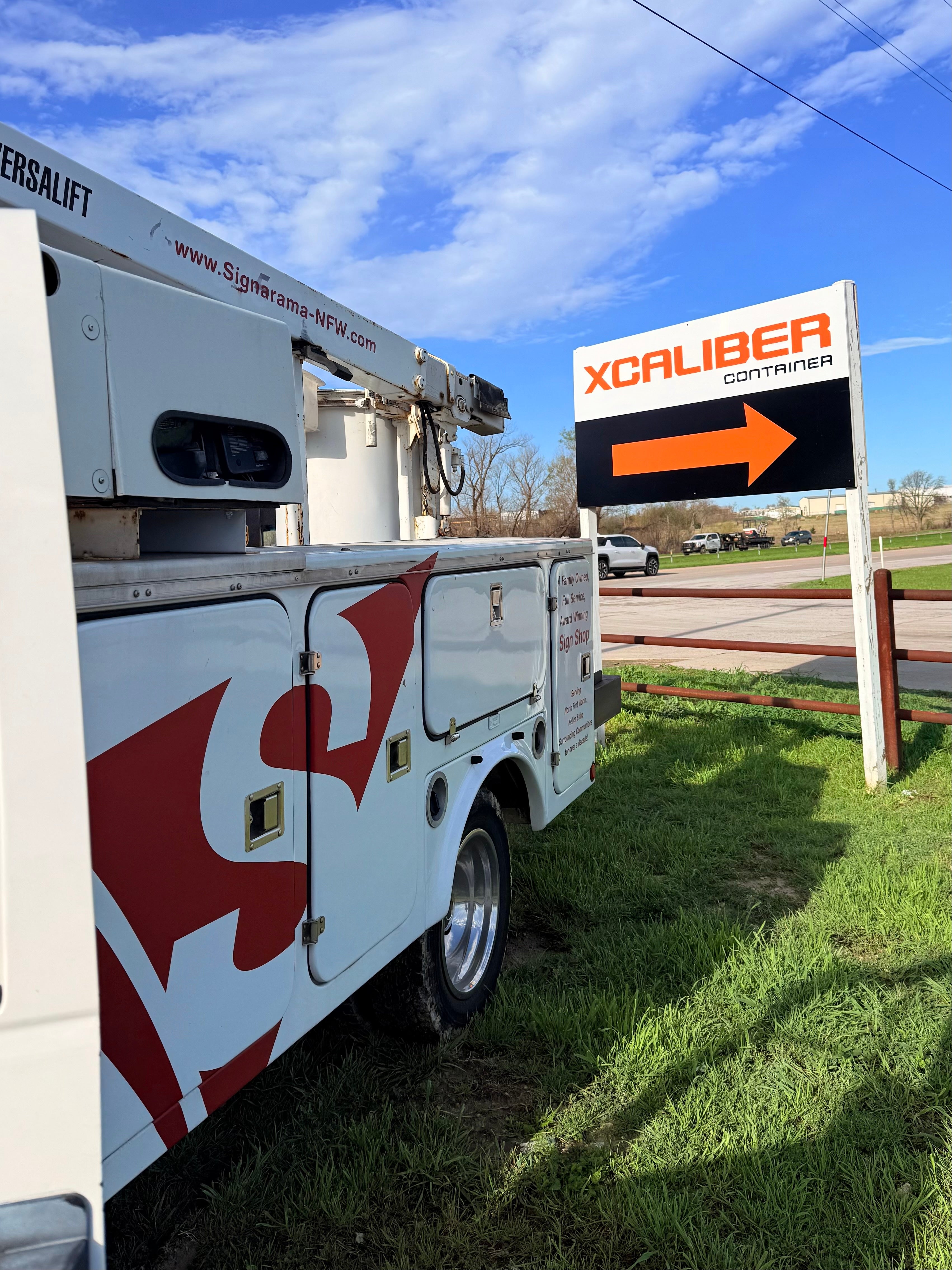 New signs looking sharp for XCaliber Container by Signarama North Fort Worth /Keller!