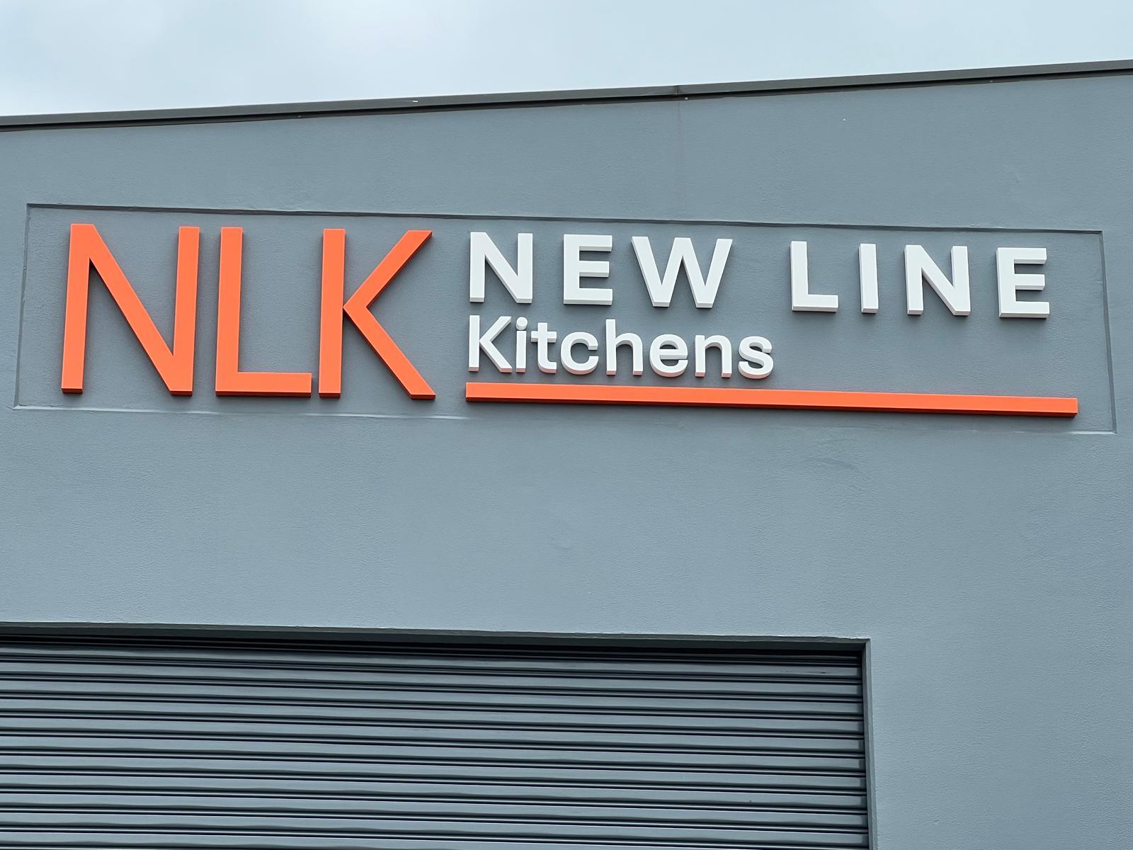 3D Metal Letter Signage for New Line Kitchens