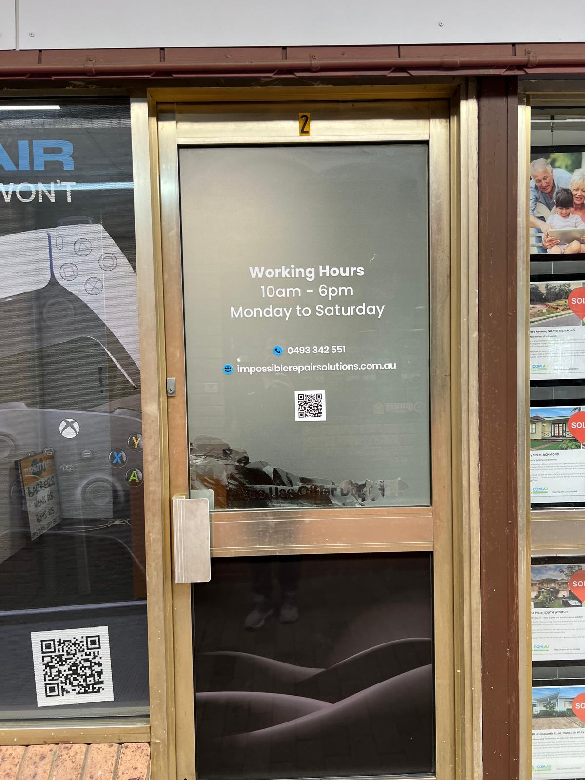 Full Window Graphics for Impossible Repair Solutions