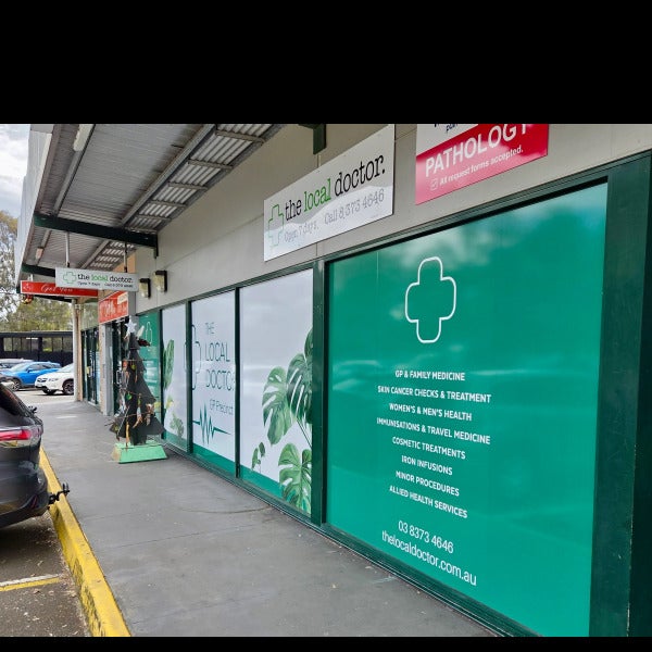 Window Graphics & Frosting - The Local Doctor - Diamond Creek VIC.