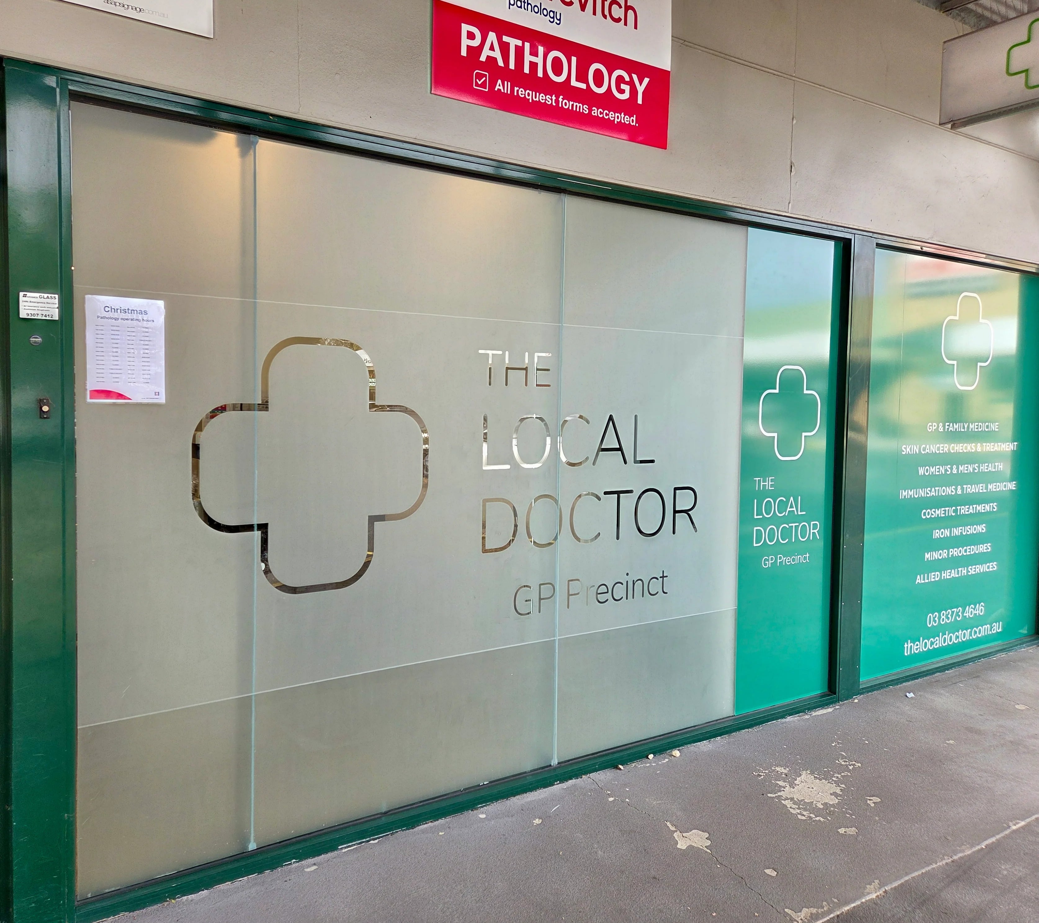 Window Graphics & Frosting - The Local Doctor - Diamond Creek VIC.