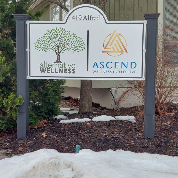 Sign Installation for a Wellness Collective