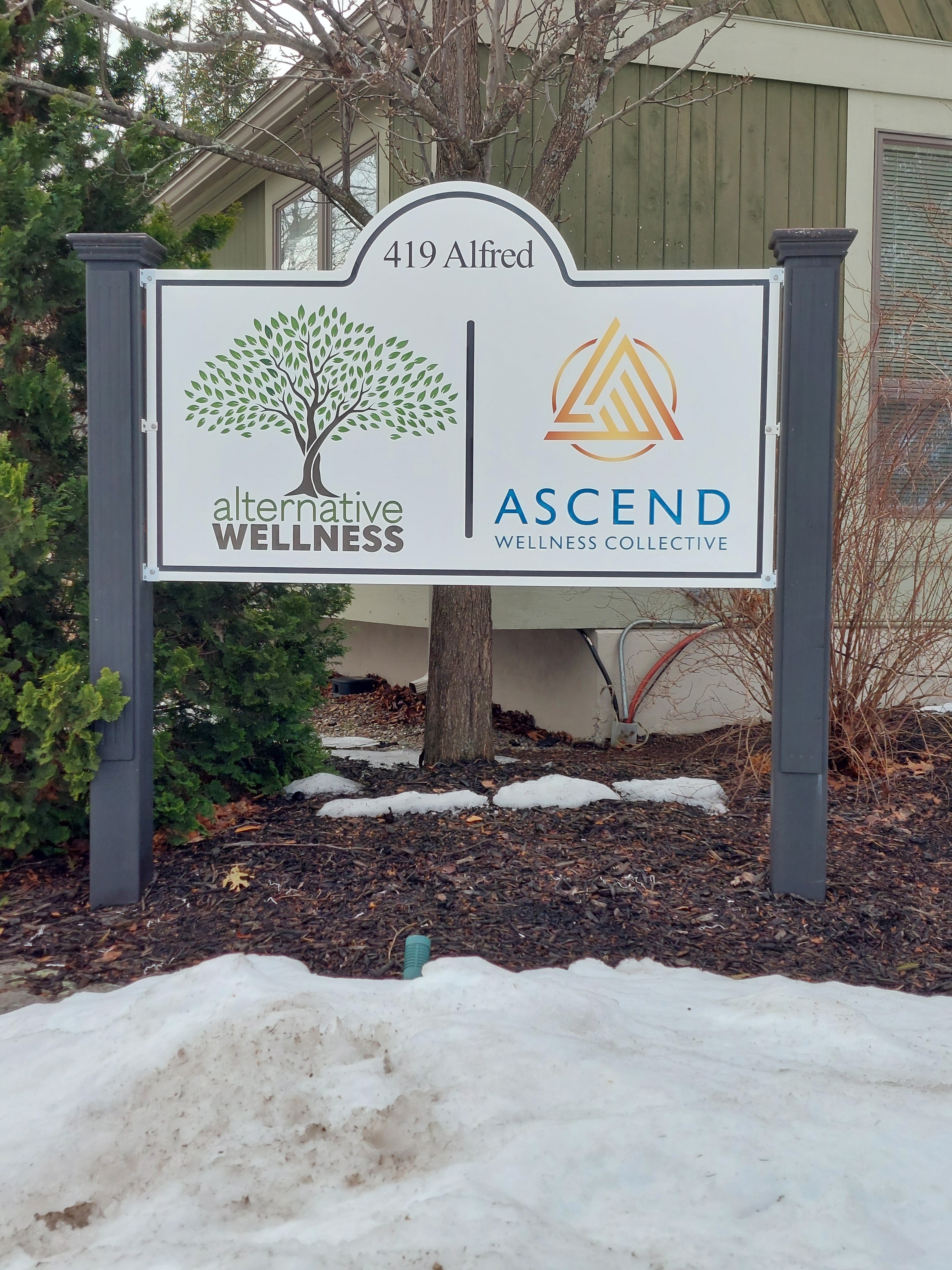 Sign Installation for a Wellness Collective