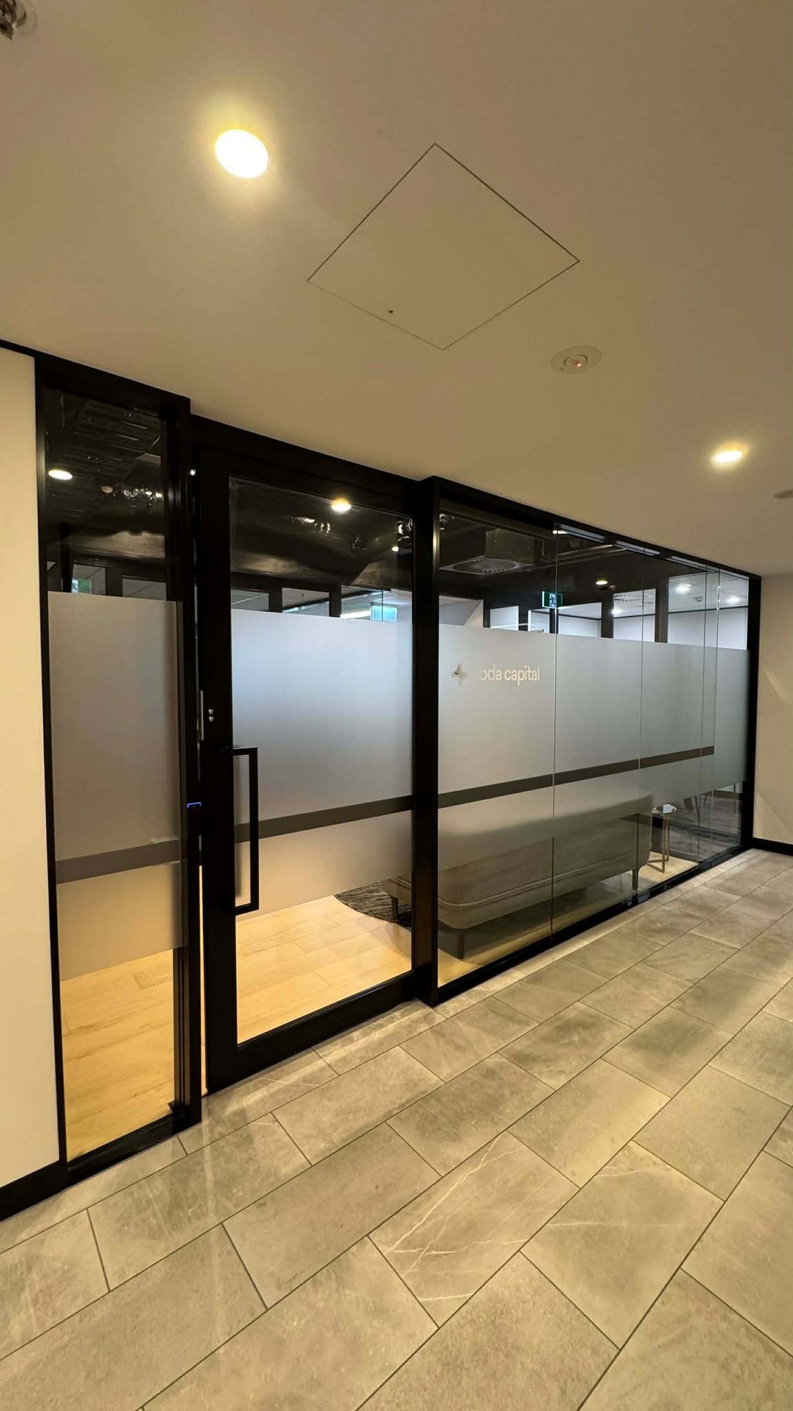 Office Privacy Frosting That Has a Professional Touch | Soda Capital by Signarama Brisbane CBD