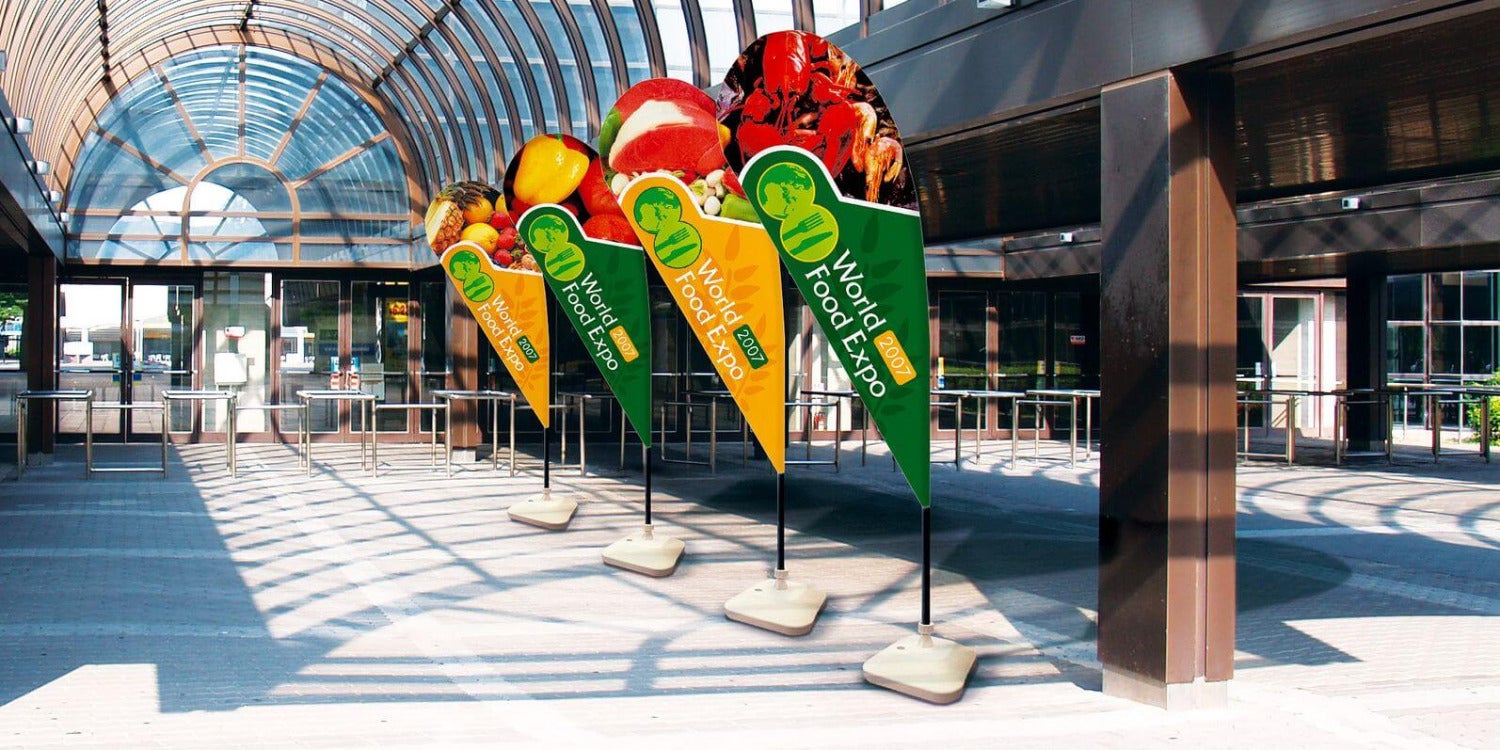 Individuell gestaltete Banner und Flaggen