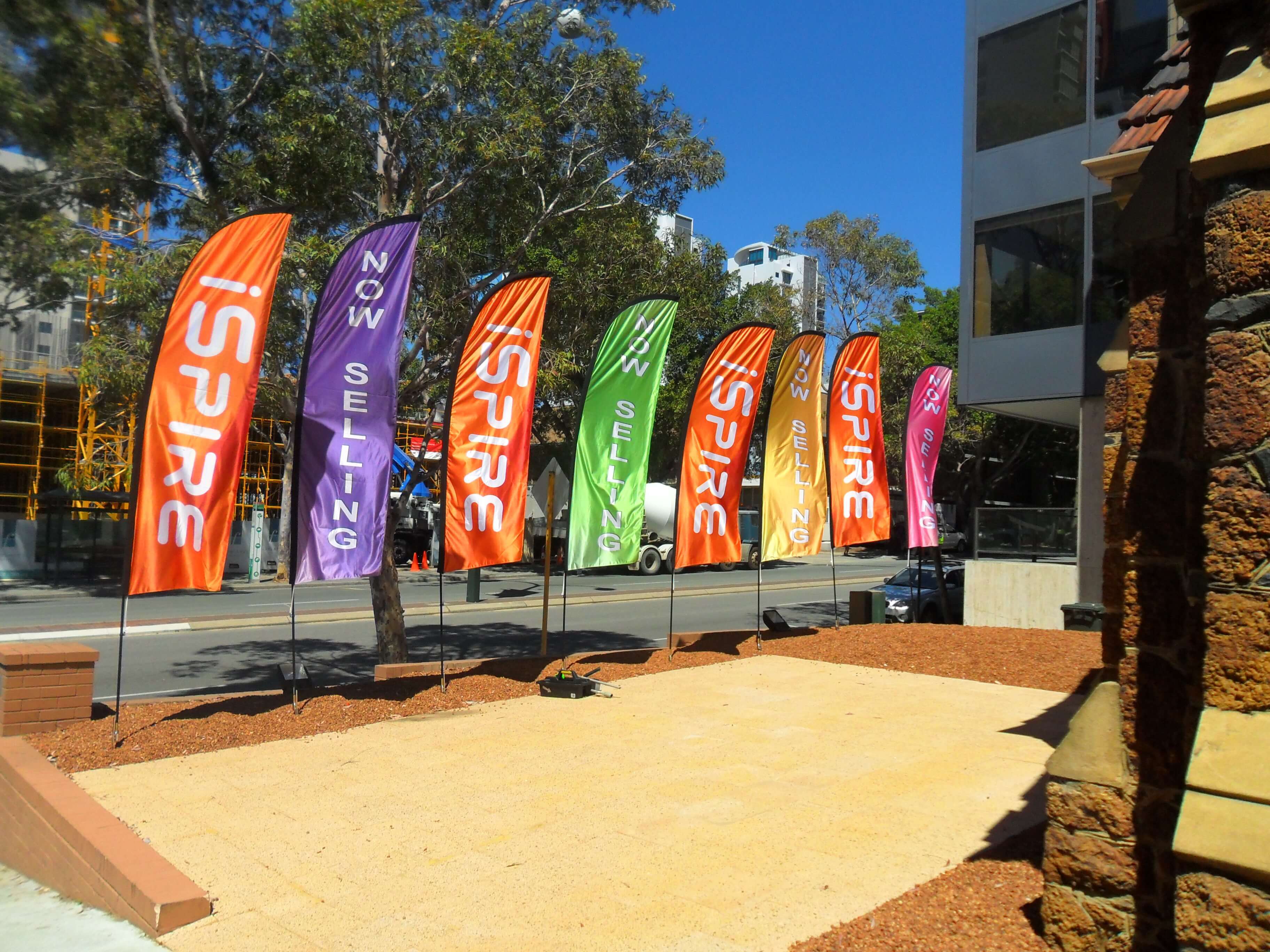 Individuell gestaltete Banner und Flaggen
