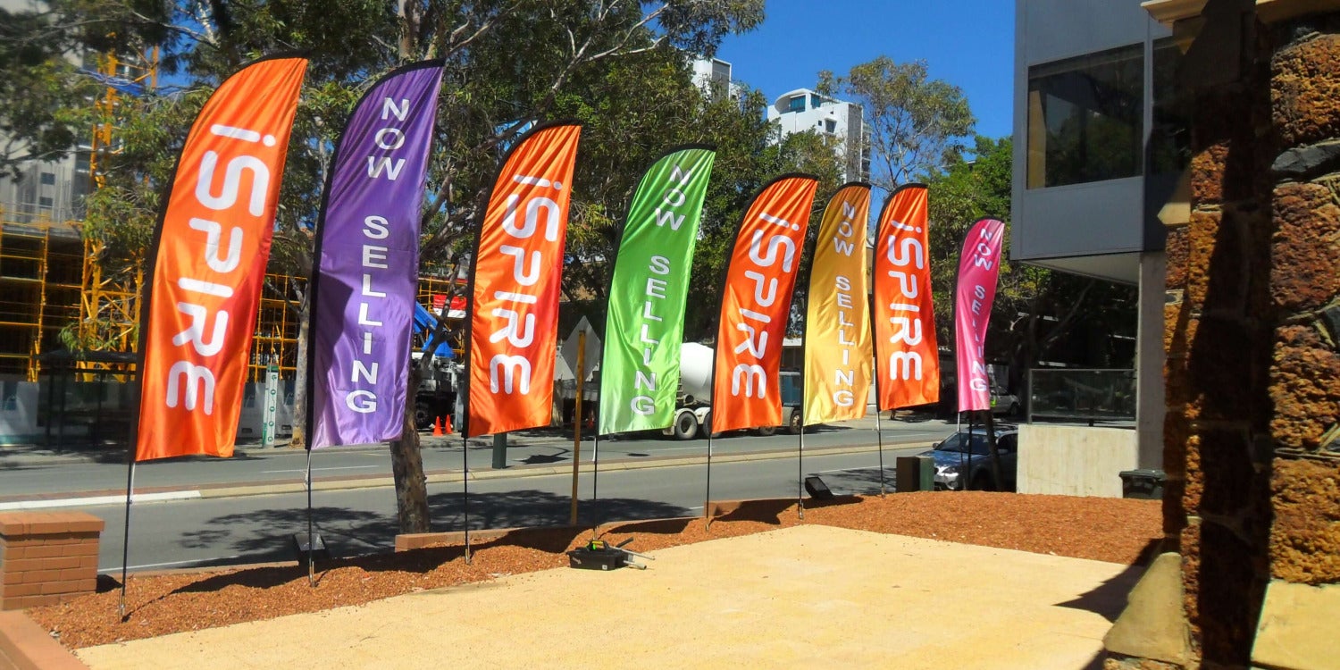 Individuell gestaltete Banner und Flaggen