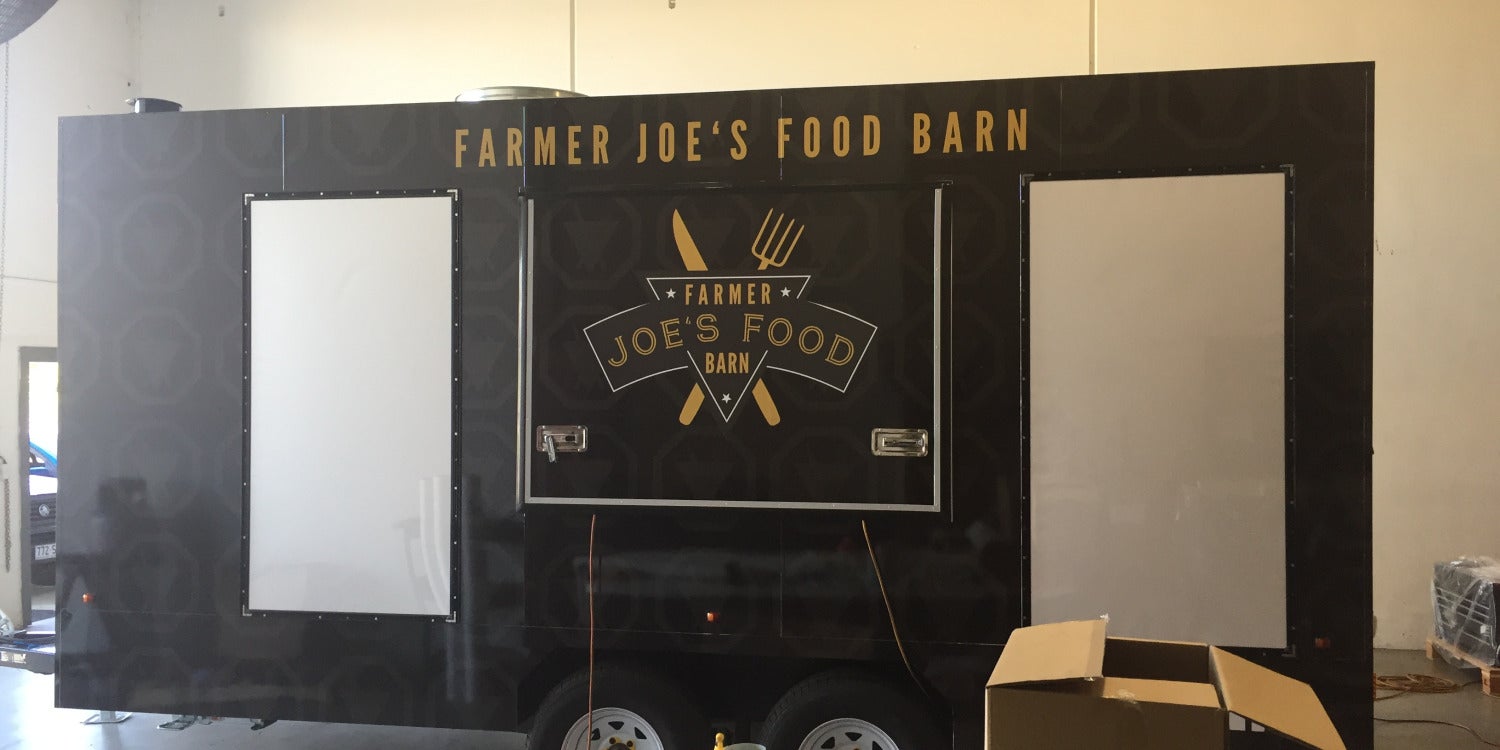 Food Truck-Schilder, -Folien und -Grafiken