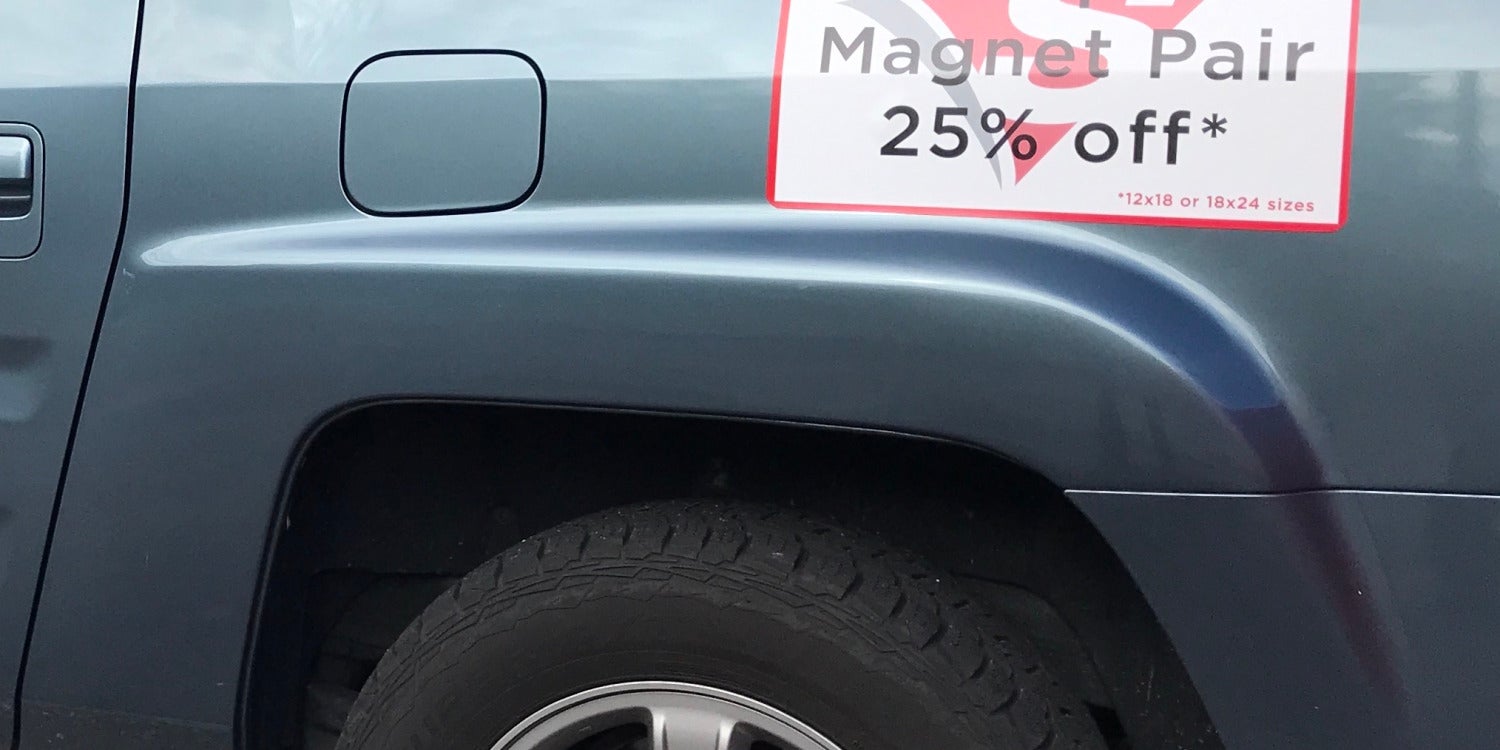 Magnetische Fahrzeugschilder