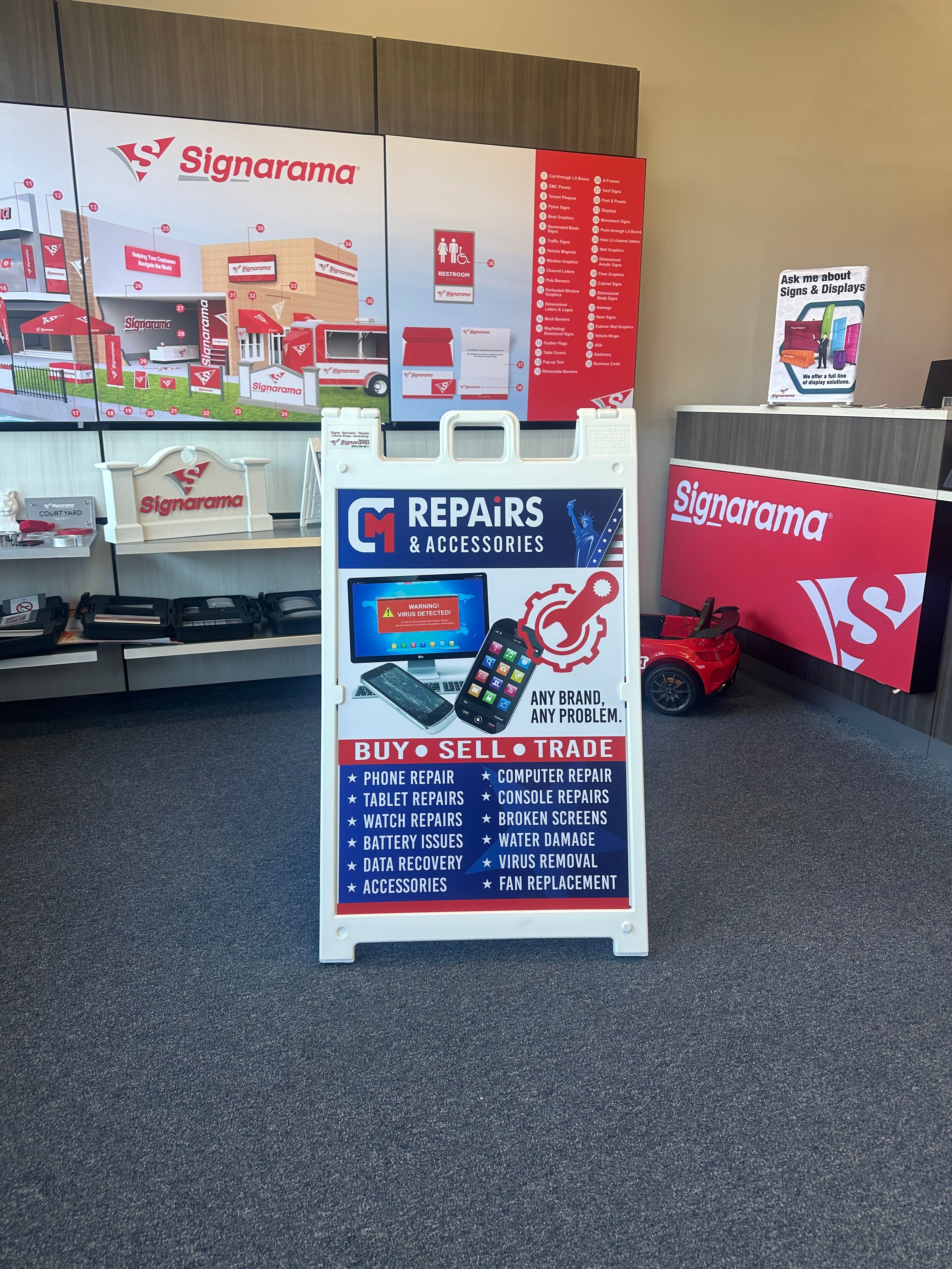 CM Repairs – Enfield, CT | Complete Storefront Signage Transformation