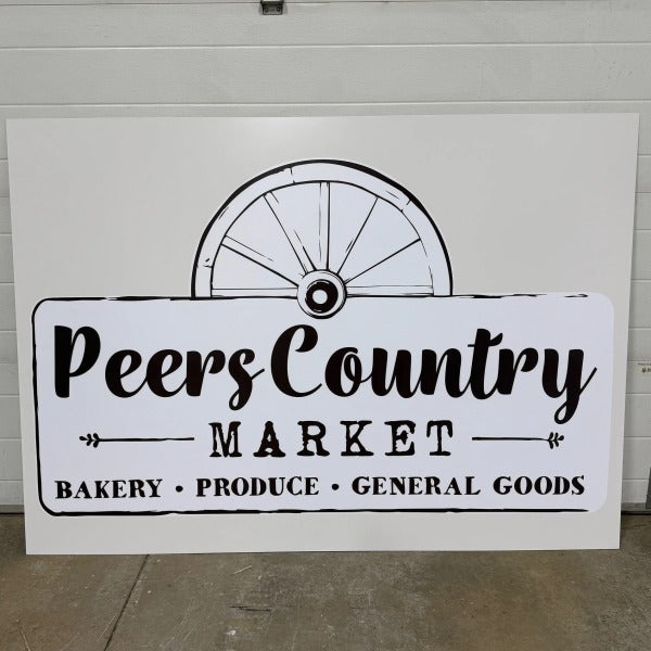 ACP Sign for Peers Country Market in Peers, AB