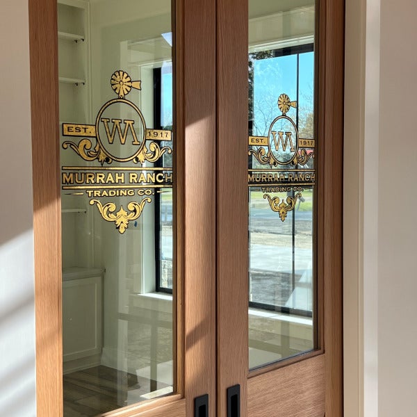Vintage Gold Decals in collaboration with James Loveless produced by Signarama North Fort Worth/Keller