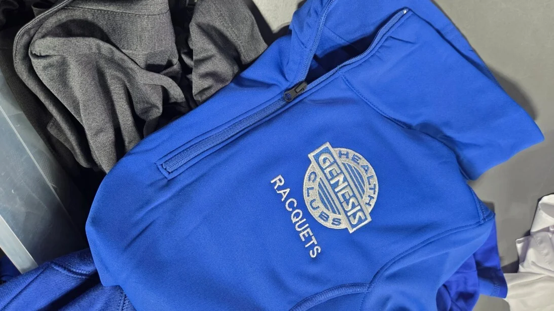 Genesis Health Clubs' Embroidered Quarter-Zips