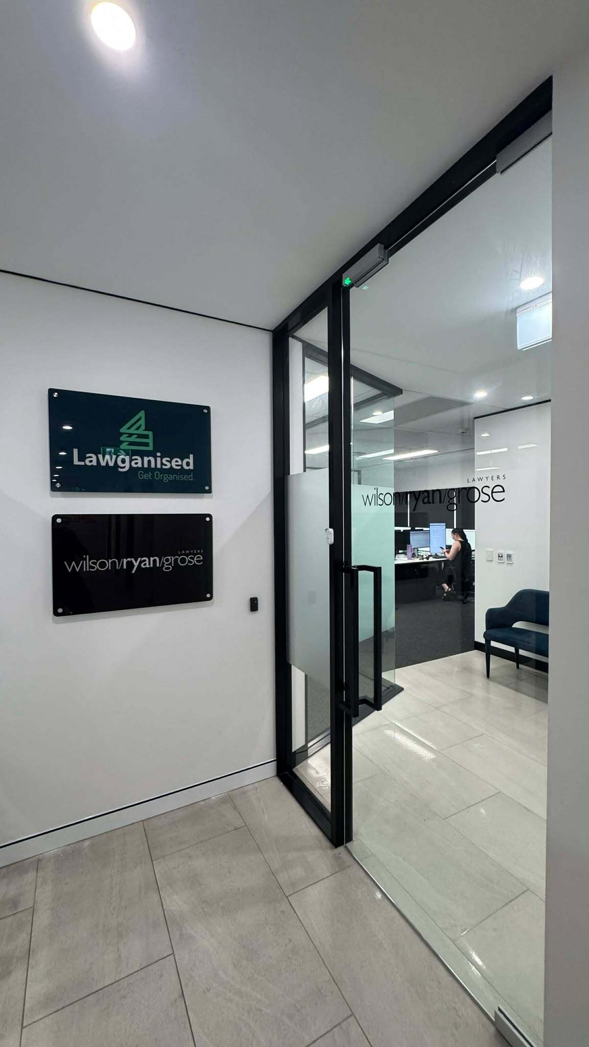 Improving Your Office Entrance and Environment With Window Frosting and Vinyl | Wilson Ryan Grose Lawyers by Signarama Brisbane CBD