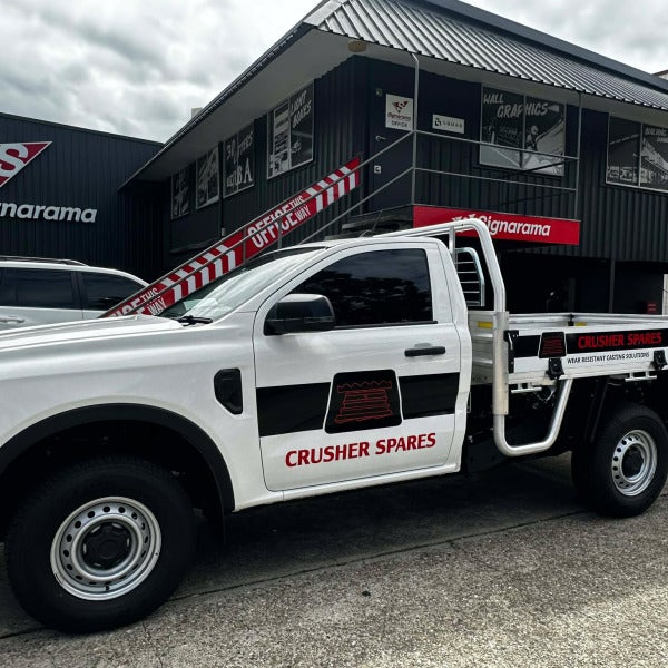 Work Vehicle Graphics Are a Need For Every Business | Crusher Spare by Signarama Brendale