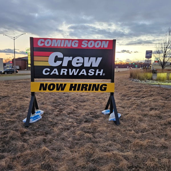 Temporary Outdoor Signage for Spring in Wisconsin