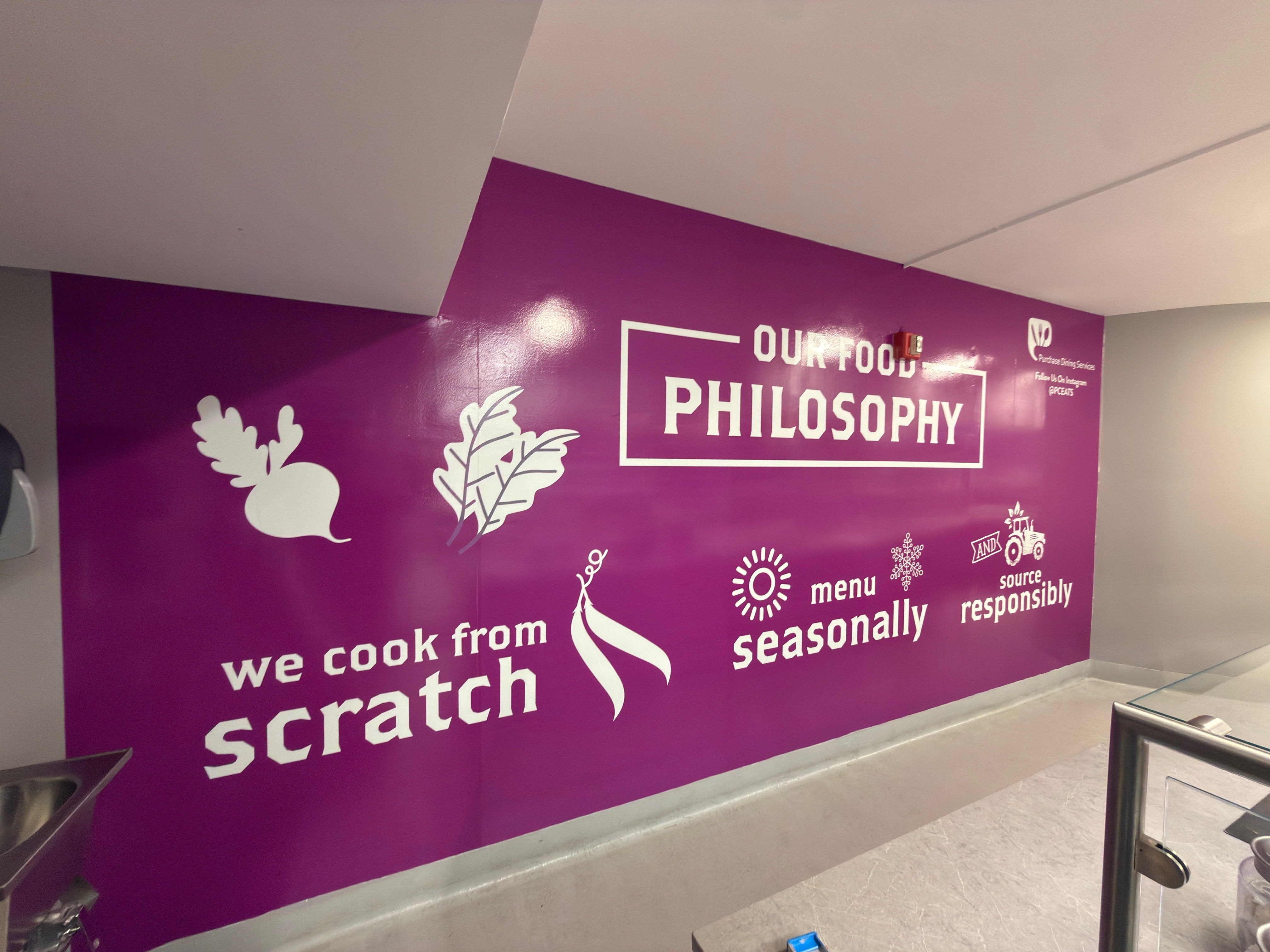 Wall Graphics for Chartwells Dining Service in Purchase, NY