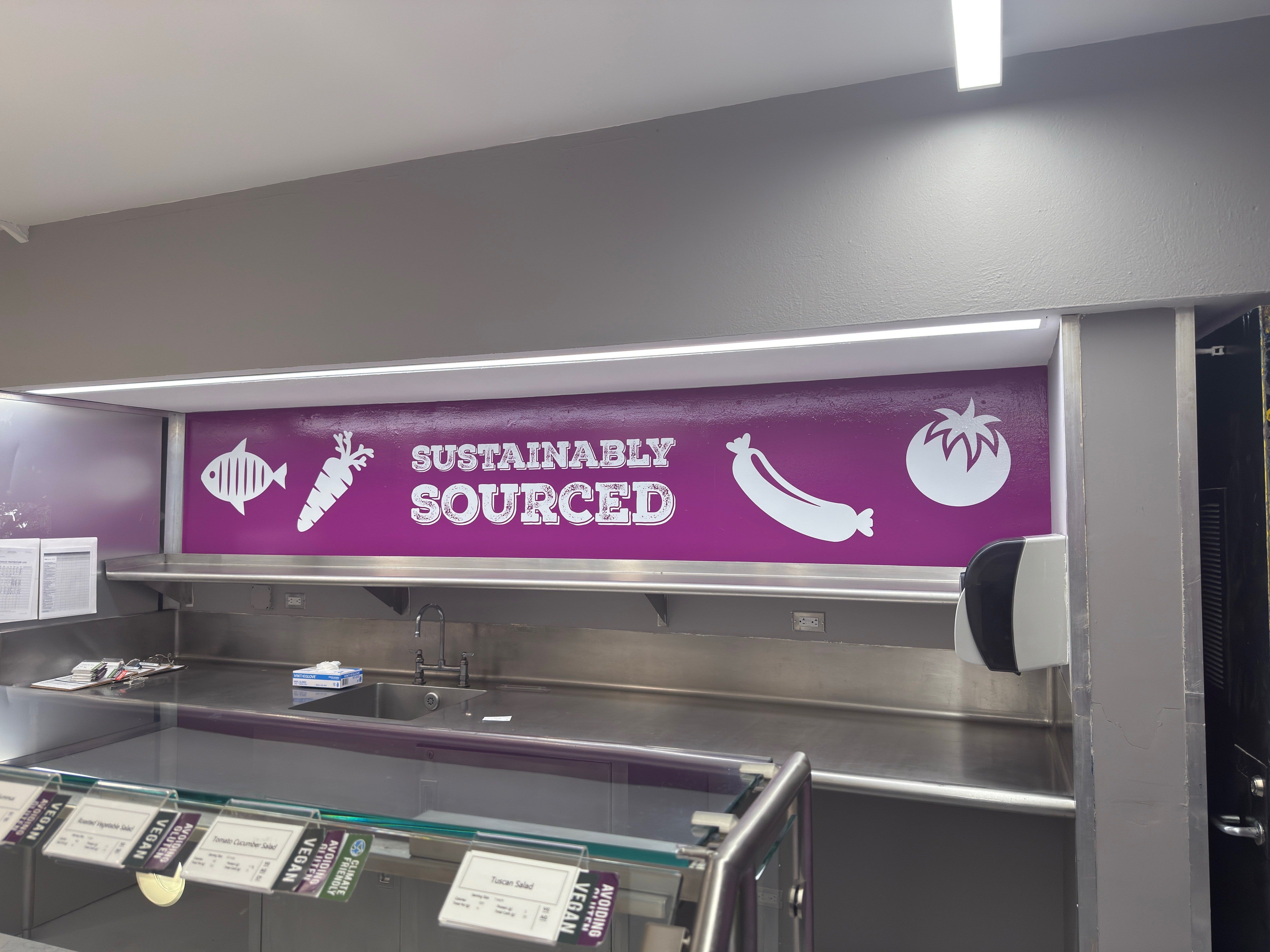 Wall Graphics for Chartwells Dining Service in Purchase, NY