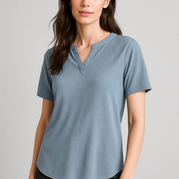 Custom Ruche Short Sleeve Blouse Women’s