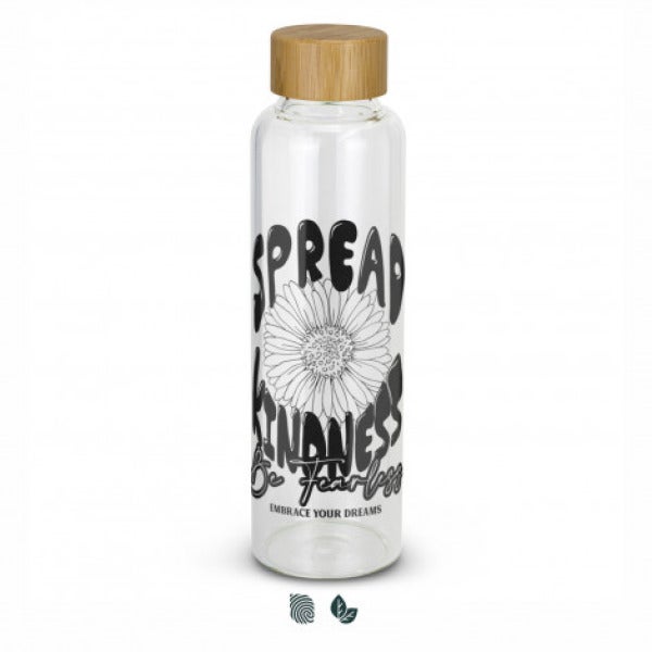Custom Eden Glass Bottle Bamboo Lid