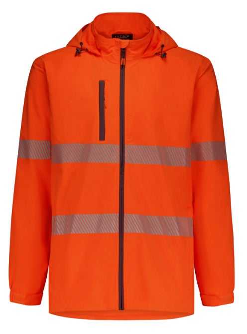 Unisex Super Light Segmented Tape Packable Rain Jacket