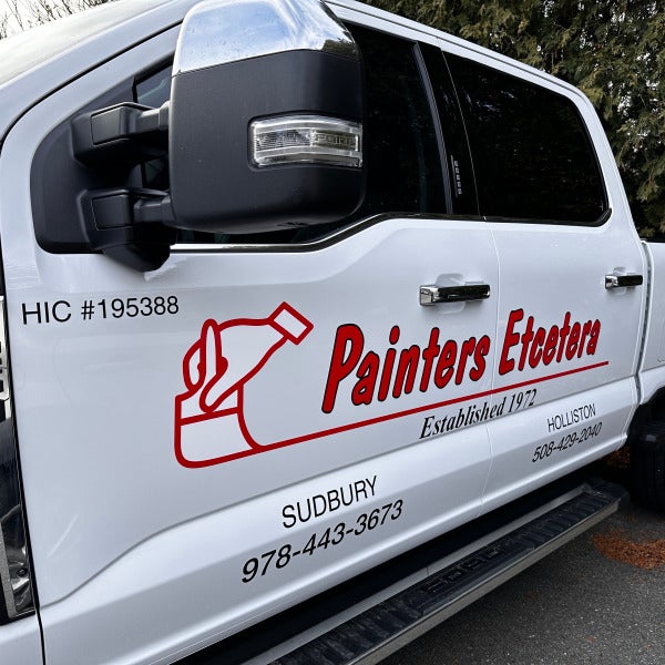 Sudbury Holliston Painters Etc truck lettering