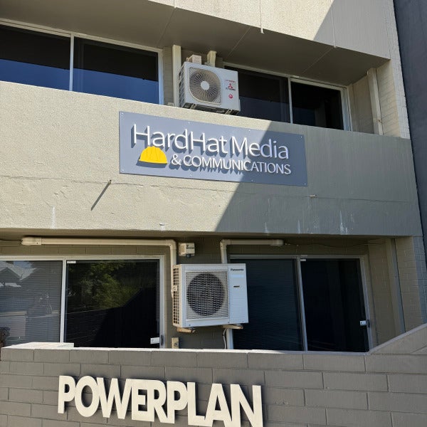 Hard Hat Media New Location Signage