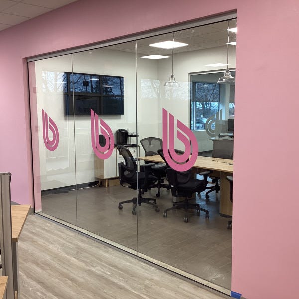 Marlborough BWT Pharma interior window graphics