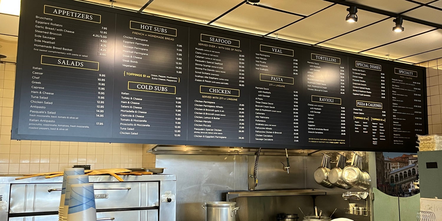 Signs for Bars & Restaurants