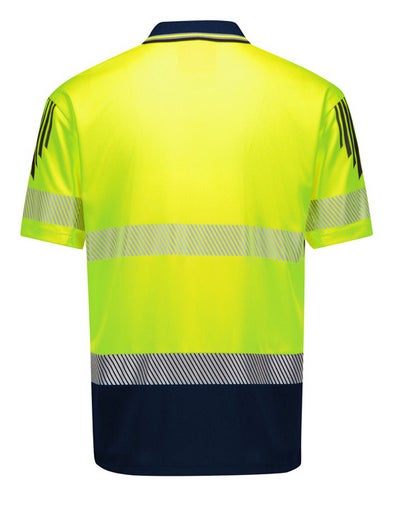 Men’s Hi Vis Flux Segmented Tape Short Sleeve Polo