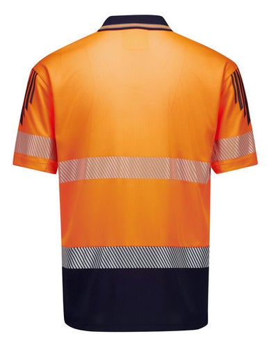 Men’s Hi Vis Flux Segmented Tape Short Sleeve Polo